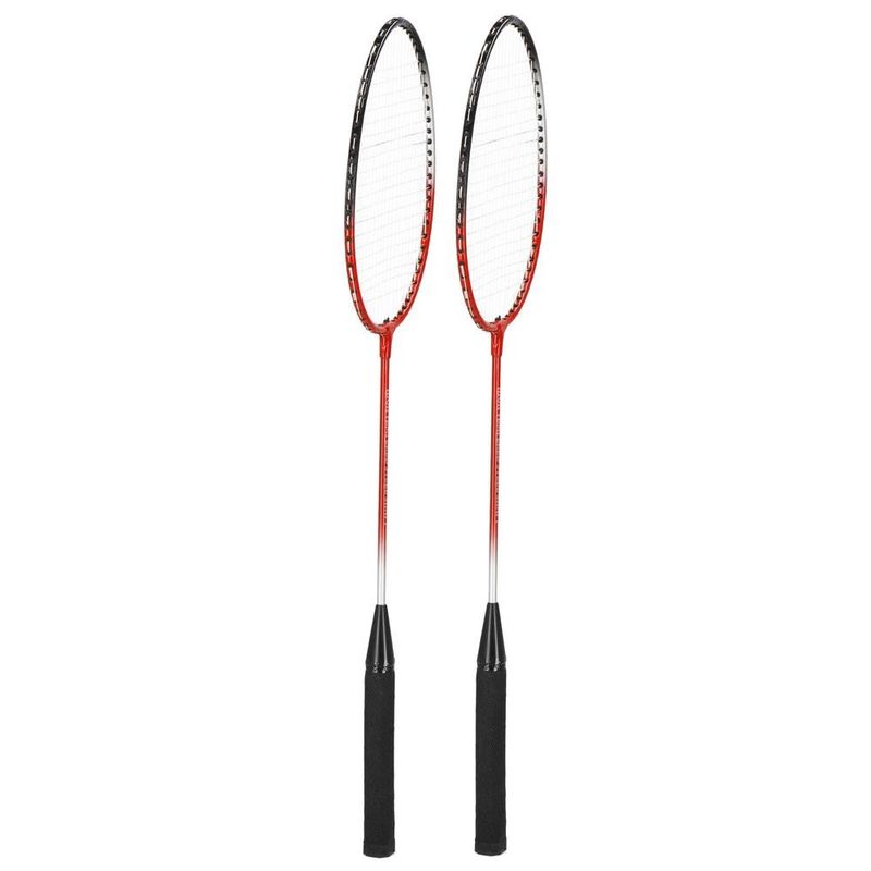 Petshop - Accesorii petshop - Jucarii animale - Jucarii educative - Set badminton 9 piese, 2 rachete metalice, 6 fluturasi si husa, 66 cm, multicolor - Infinity.ro