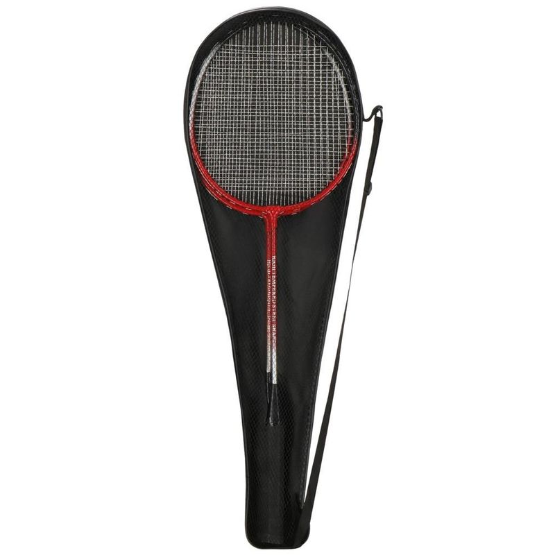 Petshop - Accesorii petshop - Jucarii animale - Jucarii educative - Set badminton 9 piese, 2 rachete metalice, 6 fluturasi si husa, 66 cm, multicolor - Infinity.ro