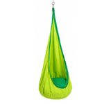 Petshop - Accesorii petshop - Jucarii animale - Jucarii educative - Leagan suspendat tip cocon pentru copii 70x150 cm, textil, pentru interior si exterior, verde - Infinity.ro