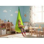 Petshop - Accesorii petshop - Jucarii animale - Jucarii educative - Leagan suspendat tip cocon pentru copii 70x150 cm, textil, pentru interior si exterior, verde - Infinity.ro