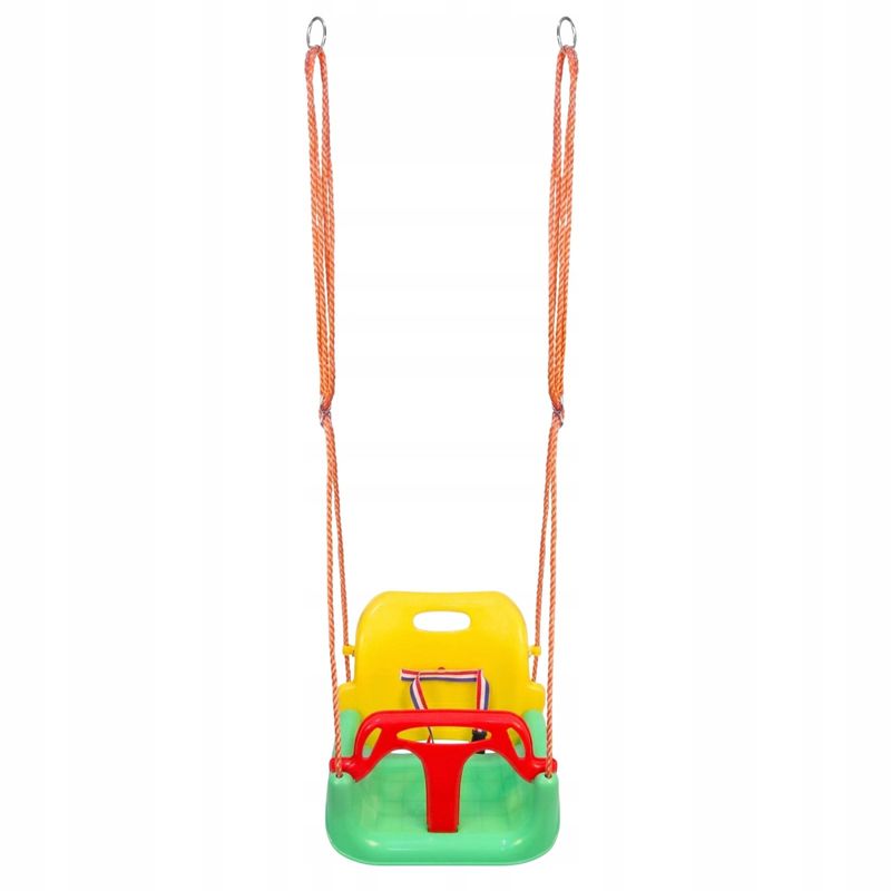 Petshop - Accesorii petshop - Jucarii animale - Jucarii educative - Leagan copii tip scaun, cu spatar, sistem blocare si centura siguranta, pana la 45 kg, 42x38x41 cm, multicolor - Infinity.ro