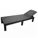 Casa si Gradina - Gradina si terasa - Mobilier exterior - Scaune si sezlonguri gradina - Sezlong pliabil tip valiza, 3 pozitii reglare, structura usoara pentru transport, 186x60x30 cm, gri - Infinity.ro