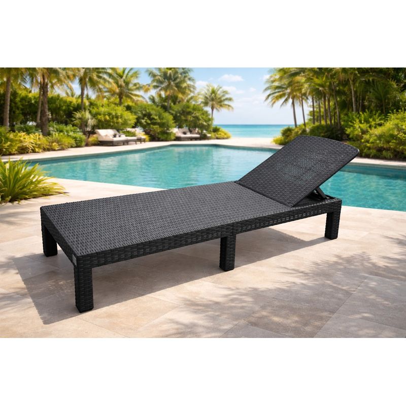 Casa si Gradina - Gradina si terasa - Mobilier exterior - Scaune si sezlonguri gradina - Sezlong pliabil tip valiza, 3 pozitii reglare, structura usoara pentru transport, 186x60x30 cm, gri - Infinity.ro