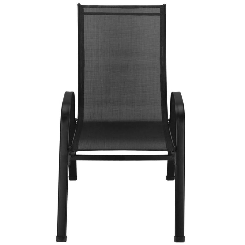 Casa si Gradina - Gradina si terasa - Mobilier exterior - Seturi mobila gradina - Set 2 scaune gradina, cadru metalic, textilene, maxim 120 kg, 92x53x72 cm, negru - Infinity.ro