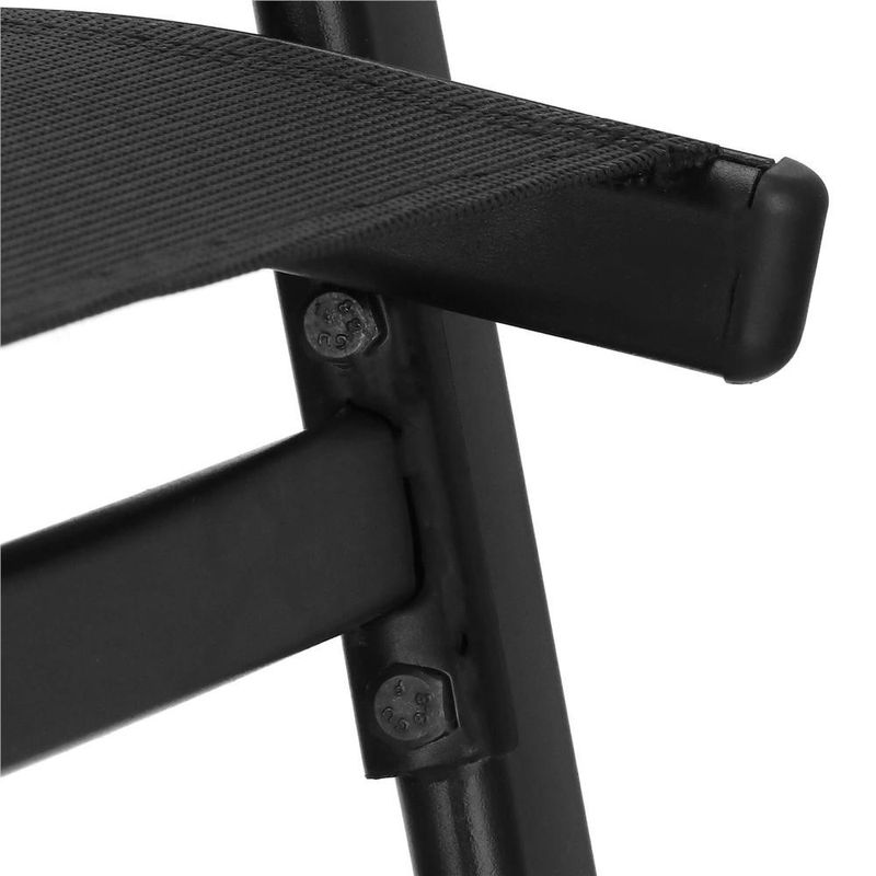 Casa si Gradina - Gradina si terasa - Mobilier exterior - Seturi mobila gradina - Set 2 scaune gradina, cadru metalic, textilene, maxim 120 kg, 92x53x72 cm, negru - Infinity.ro