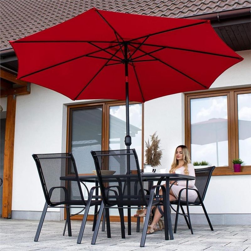 Casa si Gradina - Gradina si terasa - Mobilier exterior - Seturi mobila gradina - Set 2 scaune gradina, cadru metalic, textilene, maxim 120 kg, 92x53x72 cm, negru - Infinity.ro