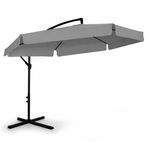 Casa si Gradina - Gradina si terasa - Umbrele si pavilioane - Umbrele - Umbrela gradina cu inclinare reglabila, cupola cu protectie UV, husa protectie, diametru 300 cm, gri - Infinity.ro