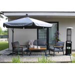Casa si Gradina - Gradina si terasa - Umbrele si pavilioane - Umbrele - Umbrela gradina cu inclinare reglabila, cupola cu protectie UV, husa protectie, diametru 300 cm, gri - Infinity.ro