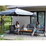 Casa si Gradina - Gradina si terasa - Umbrele si pavilioane - Umbrele - Umbrela gradina cu inclinare reglabila, cupola cu protectie UV, husa protectie, diametru 300 cm, gri - Infinity.ro