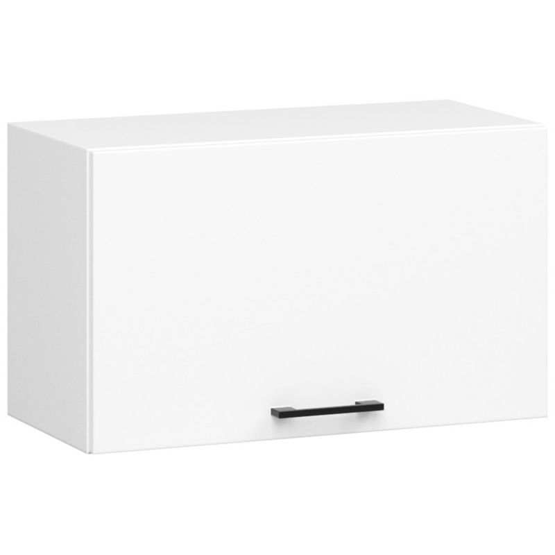 Casa si Gradina - Mobilier - Comode si corpuri - Corpuri bucatarie - Set mobila bucatarie Olivia 180 cm, cu blat stejar sonoma, PAL laminat, 5 corpuri, 180x46x203 cm, alb si gri beton - Infinity.ro