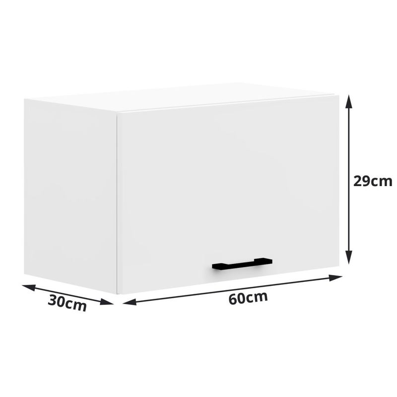 Casa si Gradina - Mobilier - Comode si corpuri - Corpuri bucatarie - Set mobila bucatarie Olivia 240 cm, cu blat stejar sonoma, PAL laminat, 7 corpuri, 240x45x203 cm, alb - Infinity.ro