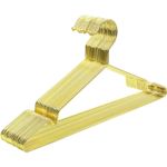 Casa si Gradina - Mobilier - Organizare si depozitare - Umerase si valeti - Set de 20 de umerase metalice cu finisaj cromat, design slim antiderapant, 42 cm, auriu - Infinity.ro
