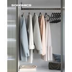 Casa si Gradina - Mobilier - Organizare si depozitare - Umerase si valeti - Set de 50 de umerase pentru haine, anti-alunecare cu catifea, bara de cravata si carlig pivotant, 43,5 cm, negru - Infinity.ro
