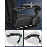 Casa si Gradina - Mobilier - Scaune si fotolii - Scaune - Scaun gaming ergonomic cu suport pentru picioare, tetiera reglabila si suport lombar, maxim 150 kg, 70x64x128 cm, negru - Infinity.ro
