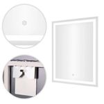 Casa si Gradina - Mobilier - Mobilier baie - Corpuri baie - Oglinda baie LED dreptunghiulara cu functie anti-aburire, iluminare reglabila cu control tactil, 50x70 cm - Infinity.ro