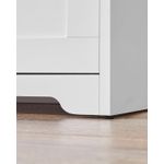 Casa si Gradina - Mobilier - Dulapuri si sifoniere - Dulapuri pantofi - Bancuta pentru pantofi cu usa rabatabila si compartiment interior reglabil, 80x30x46 cm, alb - Infinity.ro