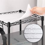 Casa si Gradina - Mobilier - Mobilier baie - Corpuri baie - Raft pentru baie sau bucatarie, cu 3 niveluri, polite reglabile si cadru metalic, 30x30x73 cm, negru - Infinity.ro