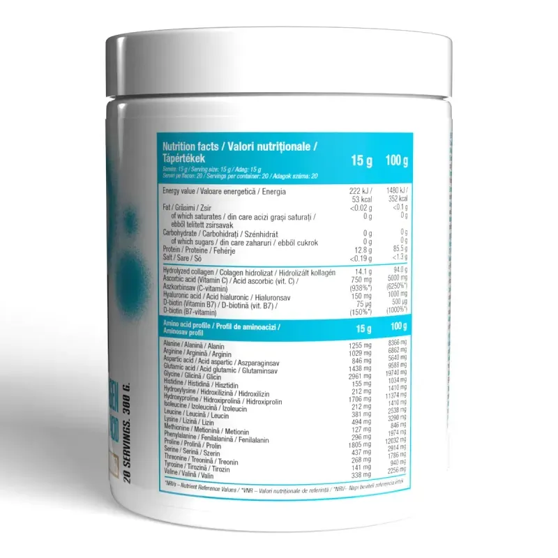 Ingrijire personala si Cosmetice - Sanatate si wellness - Suplimente alimentare - Produse anti-imbatranire si frumusete - Collagen Peptides – Acid hialuronic si vitamine, 300g, fara aroma - Infinity.ro