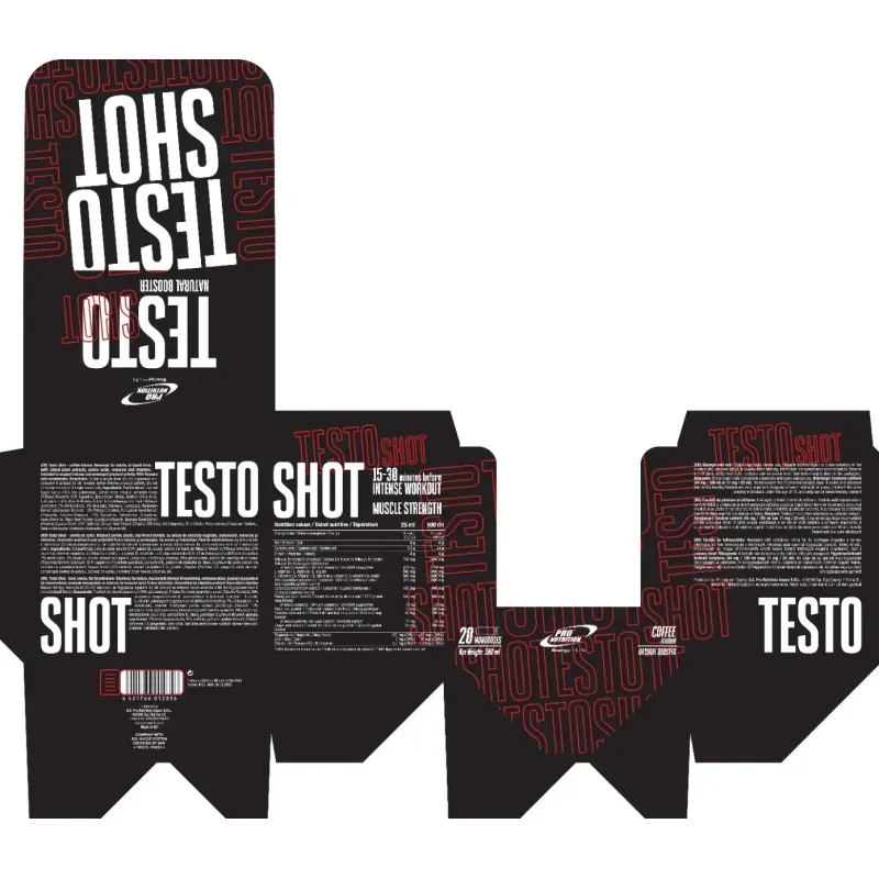 Ingrijire personala si Cosmetice - Sanatate si wellness - Nutritie sportiva - Pre, intra si post antrenament - Extracte naturale, Testo Shot, 20 monodoze x 25 ml - Infinity.ro