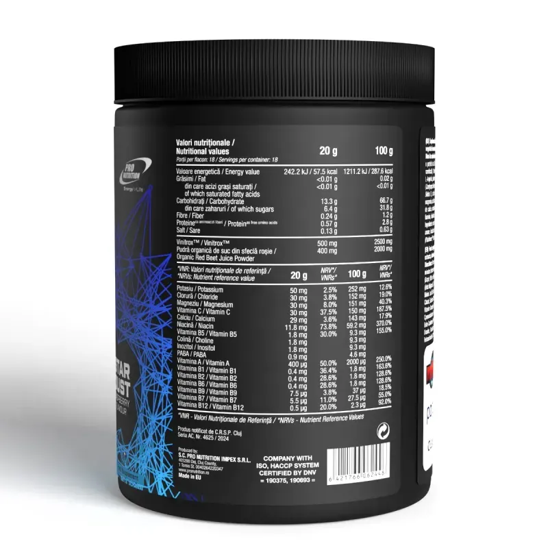 Ingrijire personala si Cosmetice - Sanatate si wellness - Nutritie sportiva - Pre, intra si post antrenament - Quantum Leap fara cafeina si alte stimulente, Star Dust Raspberry, 360g - Infinity.ro