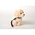 Jucarii, Copii si Bebe - Jucarii si jocuri - Jucarii de plus - Caine de plus Labrador - Golden Retriever cu lesa 23cm nat geo - Infinity.ro