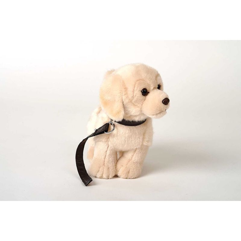 Jucarii, Copii si Bebe - Jucarii si jocuri - Jucarii de plus - Caine de plus Labrador - Golden Retriever cu lesa 23cm nat geo - Infinity.ro