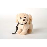 Jucarii, Copii si Bebe - Jucarii si jocuri - Jucarii de plus - Caine de plus Labrador - Golden Retriever cu lesa 23cm nat geo - Infinity.ro