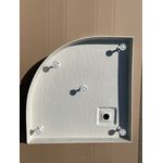 Casa si Gradina - Sanitare - Cazi si cabine de dus - Cabine dus - Pachet cabina Giove 80 AC, cu cadita si baterie dus, 80x80 cm - Infinity.ro