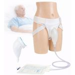 Ingrijire personala si Cosmetice - Ingrijire personala - Igiena intima - Scutece adulti si chiloti incontinenta - Kit incontinenta urinara pentru barbati seniori, sistem de colectare cu pungi 1000 ml si 2000 ml, Marime ajustabila - Infinity.ro