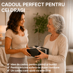 Ingrijire personala si Cosmetice - Sanatate si wellness - Articole wellness - Aparate si dispozitive de masaj - Centura masaj lombar si spate JustNet®, Wireless, Incalzire reglabila 45-65°C, Vibratii in 4 puncte, 5 intensitati masaj - Infinity.ro