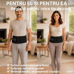 Ingrijire personala si Cosmetice - Sanatate si wellness - Articole wellness - Aparate si dispozitive de masaj - Centura masaj lombar si spate JustNet®, Wireless, Incalzire reglabila 45-65°C, Vibratii in 4 puncte, 5 intensitati masaj - Infinity.ro
