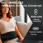 Ingrijire personala si Cosmetice - Sanatate si wellness - Articole wellness - Aparate si dispozitive de masaj - Centura masaj lombar si spate JustNet®, Wireless, Incalzire reglabila 45-65°C, Vibratii in 4 puncte, 5 intensitati masaj - Infinity.ro