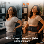 Ingrijire personala si Cosmetice - Sanatate si wellness - Articole wellness - Aparate si dispozitive de masaj - Centura masaj lombar si spate JustNet®, Wireless, Incalzire reglabila 45-65°C, Vibratii in 4 puncte, 5 intensitati masaj - Infinity.ro