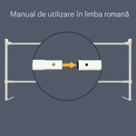 Casa si Gradina - Mobilier - Mobilier copii - Sisteme de siguranta - Set 3 Bariere Siguranta Pat Copil HappyKID 3x200cm Gri, Inaltime Reglabila 68-98cm, Protectie Cadere Bebelusi, Universal - Infinity.ro