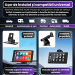 Auto si Moto - Electronice auto - Navigatii GPS - Navigatie auto Ellitiq® ecran HD 7" tactil, GPS, Android Auto & Apple CarPlay wireless, Mirror, Dual Zone,BT/FM/AUX,64GB - Infinity.ro