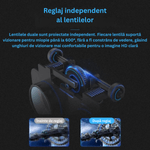 Laptop, Telefoane si Tablete - Wearables si gadgeturi - Ochelari VR si accesorii - Ochelari VR - Ochelari VR Ellitiq® 3D + casti 9D & gamepad, lentile HD reglabile, Android/iOS 4.7–7.8", 360°, jocuri & filme, alb - Infinity.ro