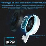 Laptop, Telefoane si Tablete - Wearables si gadgeturi - Ochelari VR si accesorii - Ochelari VR - Ochelari VR Ellitiq® 3D + casti 9D & gamepad, lentile HD reglabile, Android/iOS 4.7–7.8", 360°, jocuri & filme, alb - Infinity.ro