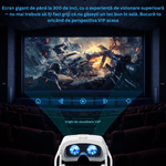 Laptop, Telefoane si Tablete - Wearables si gadgeturi - Ochelari VR si accesorii - Ochelari VR - Ochelari VR Ellitiq® 3D + casti 9D & gamepad, lentile HD reglabile, Android/iOS 4.7–7.8", 360°, jocuri & filme, alb - Infinity.ro