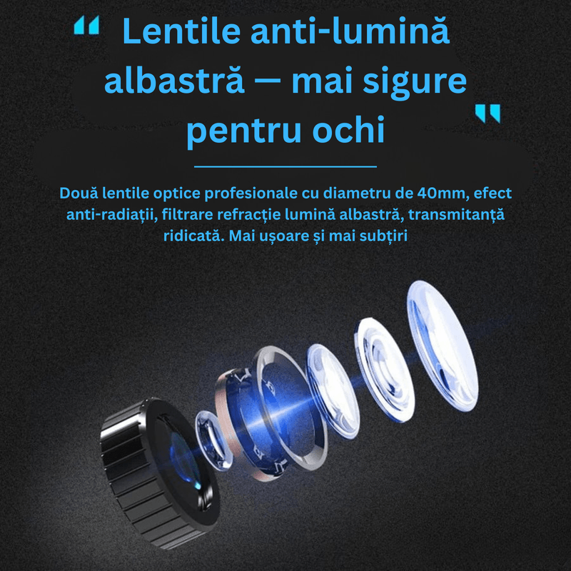 Laptop, Telefoane si Tablete - Wearables si gadgeturi - Ochelari VR si accesorii - Ochelari VR - Ochelari VR Ellitiq® 3D + casti 9D & gamepad, lentile HD reglabile, Android/iOS 4.7–7.8", 360°, jocuri & filme, alb - Infinity.ro
