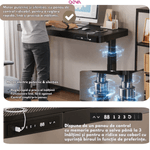 Casa si Gradina - Mobilier - Mese si birouri - Birouri - Birou Reglabil Electric inaltime, QOVA®, Sertar depozitare, USB-A & USB-C, Inaltime Ajustabila 72-117cm, Carbon Premium - Infinity.ro