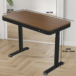 Casa si Gradina - Mobilier - Mese si birouri - Birouri - Birou Reglabil Electric pe inaltime, QOVA®, cu Sertar depozitare, Porturi USB-A & USB-C pentru incarcare, Ajustabila - Infinity.ro