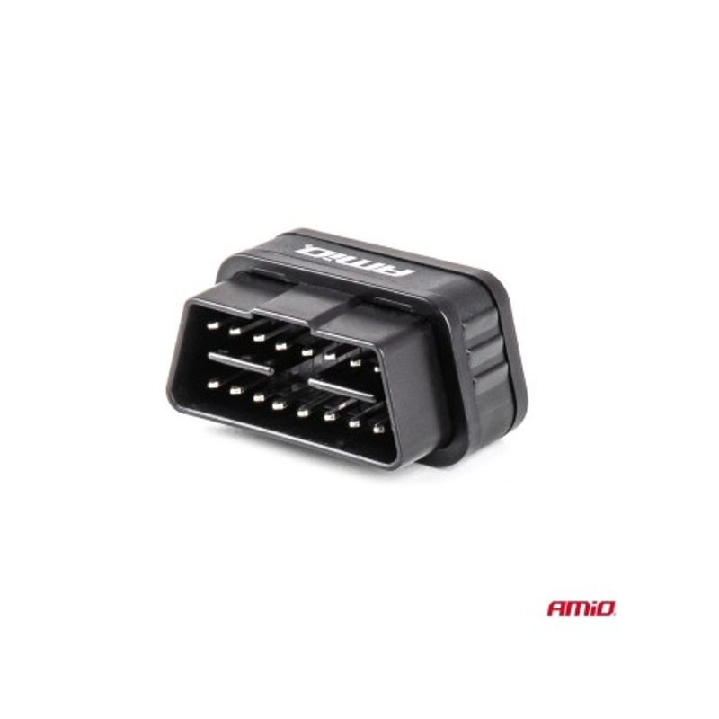 Auto si Moto - Reparatii si depanare - Sisteme de diagnoza - Tester Diagnoza Auto OBD2, Wireless , Buton ON-OFF, Compatibil Android IOS, 12-24V, AMiO - Infinity.ro