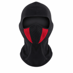 Auto si Moto - Moto - Echipamente protectie moto - Imbracaminte moto - Cagula Moto FIXATO, Unisex, Protectie UV, Masca Mesh, Material elastic si respirabil, Marime universala, Negru cu Rosu - Infinity.ro