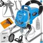 Casa si Gradina - Constructii - Vopsea si tencuieli - Pistoale si sisteme de vopsit si tencuit - Pachet Pompa zugravit / vopsit airless electrica cu piston 1.1kW, 220 bar B4900 + BONUS sablon decorativ perete - Infinity.ro