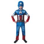 Jucarii, Copii si Bebe - Jucarii si jocuri - Jucarii de rol - Masti si costume copii - Costum Avengers Captain America pentru baieti - Infinity.ro