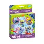 Casa si Gradina - Decoratiuni - Obiecte decorative - Magneti decorativi - Set 5 magneti Stitch, de decorat cu pietricele stralucitoare, Totum, 5+ ani - Infinity.ro
