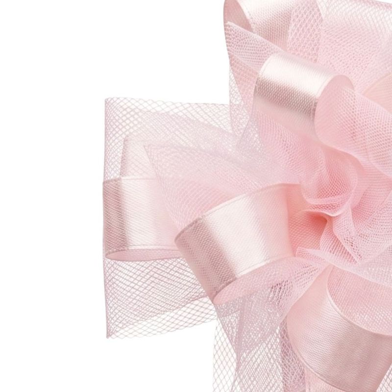 Market - Cadouri - Pungi cadou si accesorii - Funda decorativa pentru evenimente, cu autoformare tulle, roz pastel - Infinity.ro