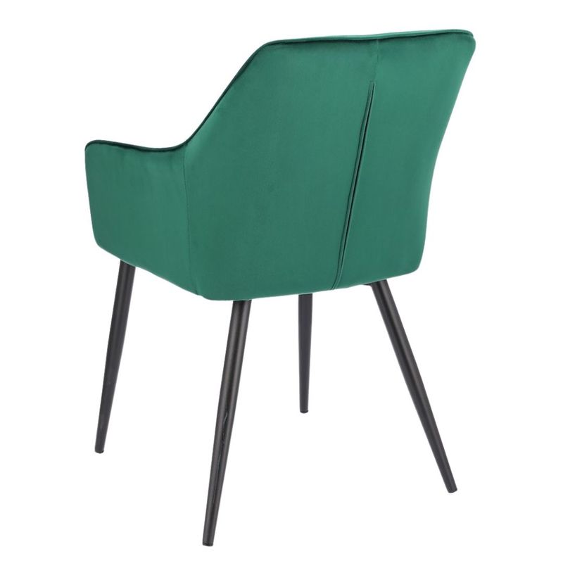 Casa si Gradina - Mobilier - Scaune si fotolii - Scaune - Scaun tapitat din catifea verde, APIS, cu picioare metalice – design modern, confortabil, brand Jumi - Infinity.ro