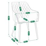 Casa si Gradina - Mobilier - Scaune si fotolii - Scaune - Scaun tapitat din catifea verde, APIS, cu picioare metalice – design modern, confortabil, brand Jumi - Infinity.ro
