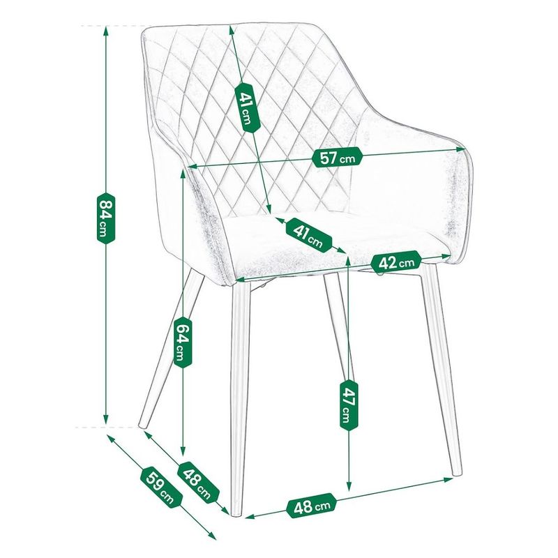 Casa si Gradina - Mobilier - Scaune si fotolii - Scaune - Scaun tapitat din catifea verde, APIS, cu picioare metalice – design modern, confortabil, brand Jumi - Infinity.ro